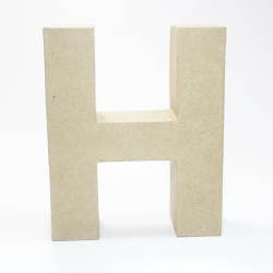 Letra de Cartón 17.5cm – H
