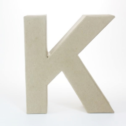 Letra de Cartón 17.5cm – K