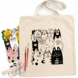 SET TOTE BAG GATOS PINTAR...