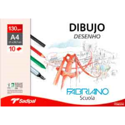 BLOC  PAPEL DIBUJO 130 g/m-...