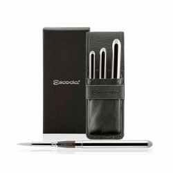 ESTUCHE PIEL 3 PINCELES...