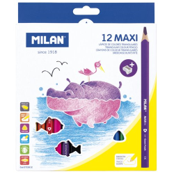 12 LAPICES de COLORES MILAN...