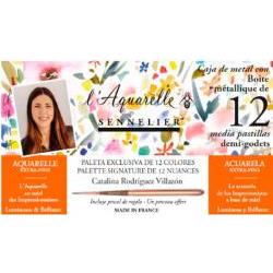 CAJA ACUARELA METAL12...